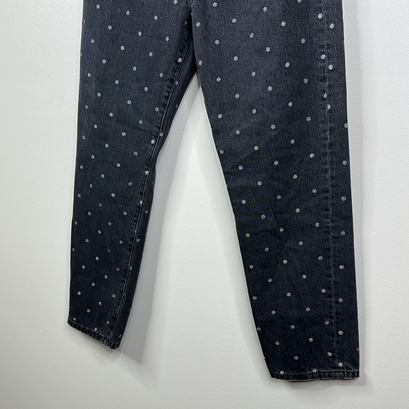 Current Elliott Black Polka Dot High Rise Vintage Cropped Slim Jeans Size 30 NWT - Picture 4 of 7